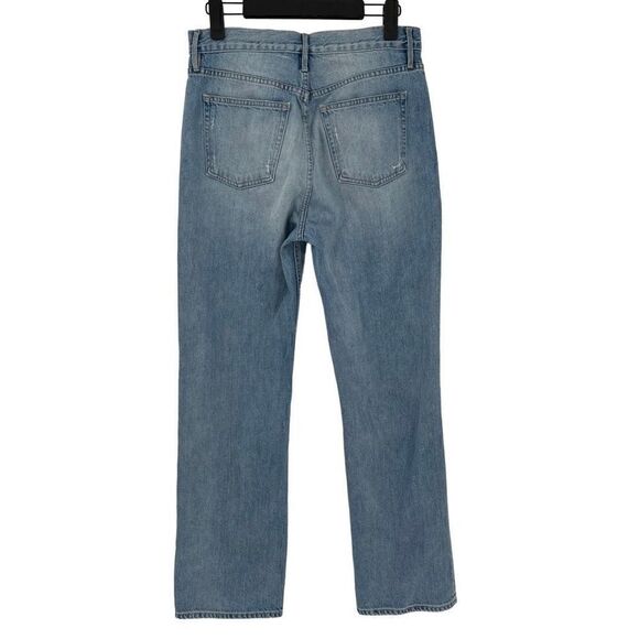 3x1 NYC Addie High Rise Straight Loose Fit Rip Jeans Perrin Women 26 Light Wash - Picture 5 of 9